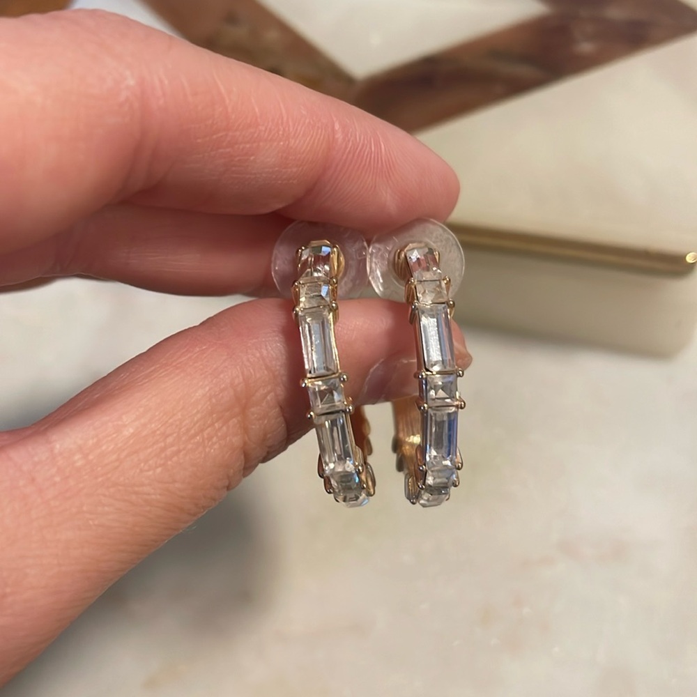 Baublebar Crystal Hoop Earrings